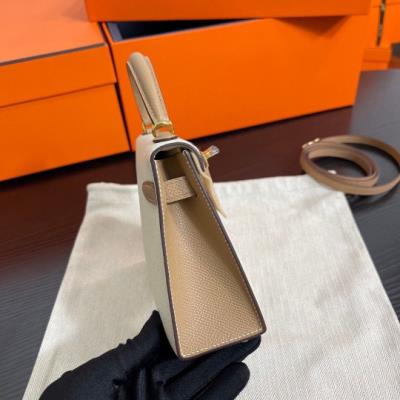 wholesale quality hermes kelly mini ii epson ghw bicolor craie match chai